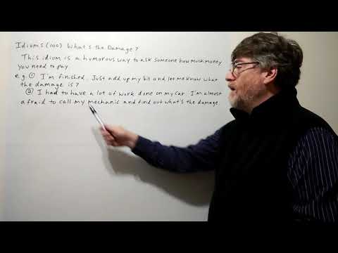 English Tutor Nick P Idioms (100) What's the Damage ?