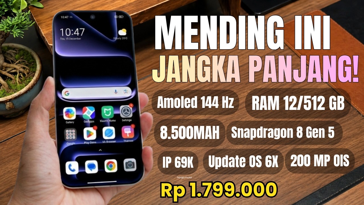 BUAT 3 TAHUN KEDEPAN‼️RAM 12/512GB, 8500MAH, 200 MP - HP SPEK DEWA JANGKA PANJANG PALING WORTH IT