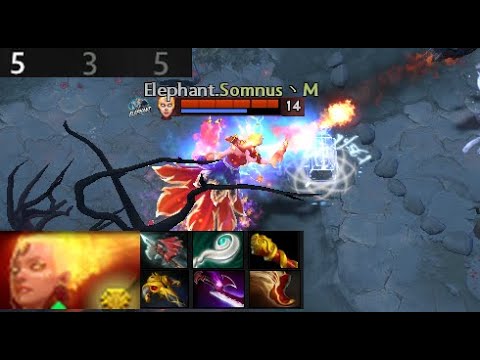 Somnus`M - Lina | Fnatic vs Elephant  (game 2) BO2 | The International 2021