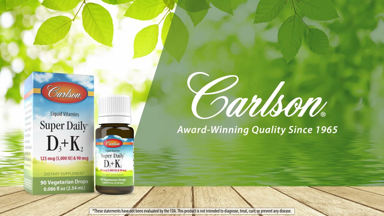 Super Daily® D3 + K2 5,000 IU (125 mcg) & 90 mcg, 90 Drops