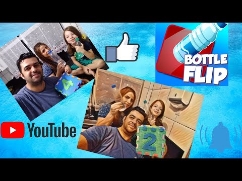JOGO DA GARRAFA EM FAMÍLIA BOTTLE FLIP GAME - Benny Gorrera