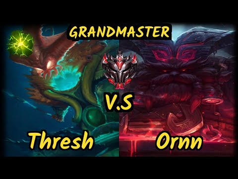 Olleh (THRESH) vs ORNN - BOTTOM SUPPORT GAMEPLAY - NA Ranked GRANDMASTER