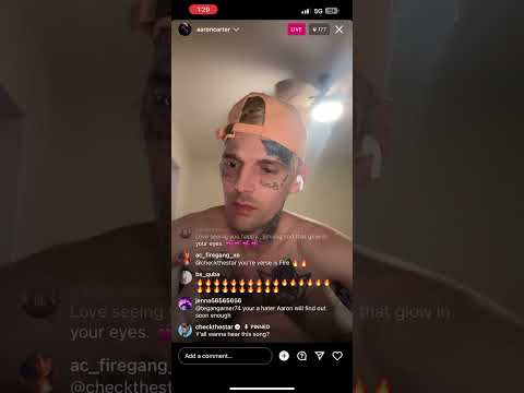 Aaron Carter Reacts to Checkthestar verse last ig live :(