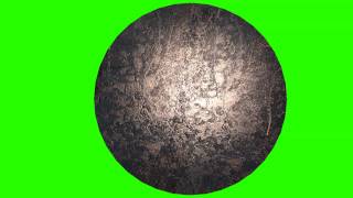 metal disc animation green screen free stock footage
