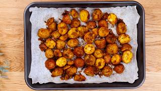 Crispy Roast Potatoes with Yogurt Cucumber Dip