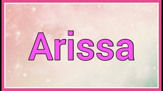 Download lagu Arissa | Name Origin mp3