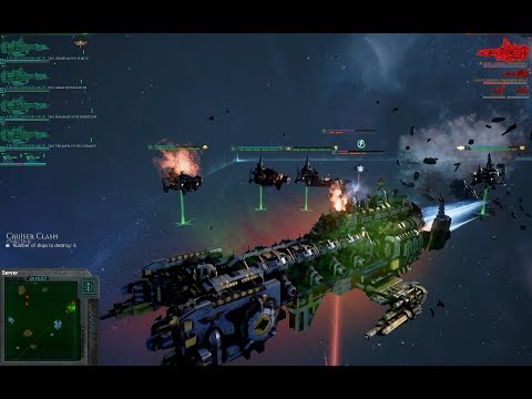 Dark Angels vs Space Wolves, Heroic Difficulty + Elite Mode 700 points - Battlefleet Gothic Armada