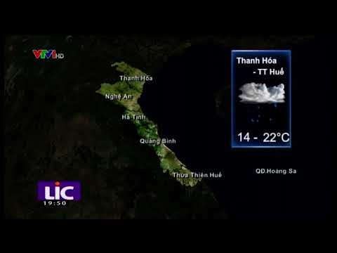 [ VTV1 ] THỜI TIẾT 19H45 - 13/12/2014