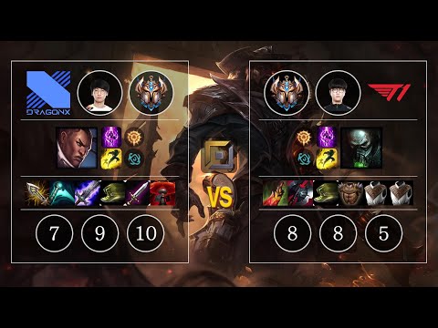 DRX Doran Lucian vs T1 Roach Urgot Top - KR Challenger Patch 10.11