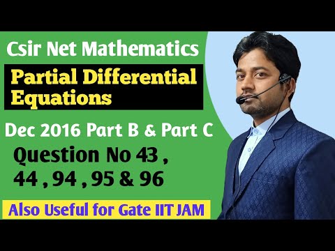 #113 | CSIR NET PDE Solutions | Csir net Mathematics  | Dec 2016 PDE | Gate | Csir Net | Pk Sharma