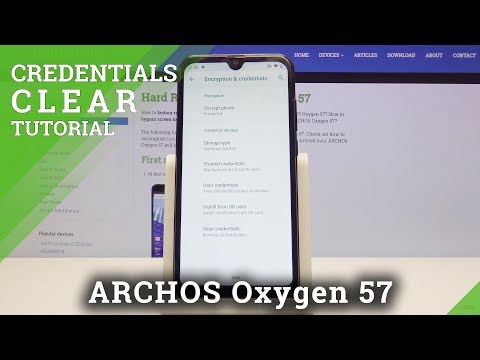 How to Delete All Licenses in ARCHOS Oxygen 57 - Clear Credentials