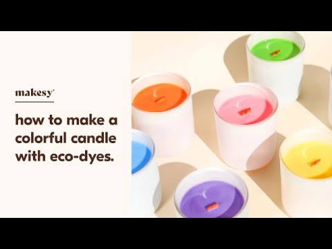 How To Make a Candle With Dye 🕯️🌈