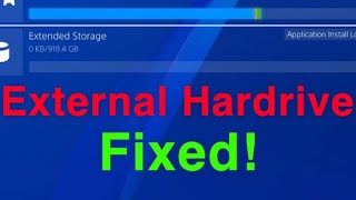 PS4 External Hard Drive Corrupted FIX!