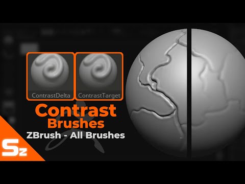 Contrast Delta / Contrast Target Brushes: ZBrush All Brushes