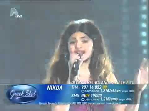 Nicole Paparistodemou-Its raining men (2o Live)