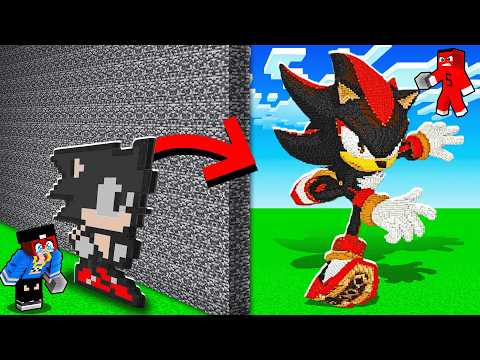 I TROLLED HASANI WITH SHADOW SONIC IN THE BUILDING BATTLE!! - Minecraft