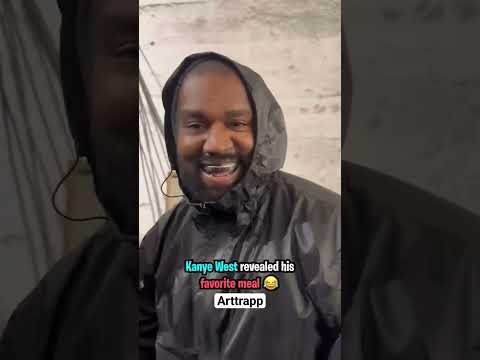 Kanye West Revealed His Favourite Meal 😈😂 #rap #kanyewest #funny