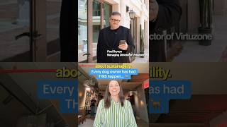 Her dog stroller broke in POURING rain… 🐕