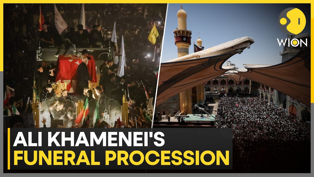 Khamenei Funeral: Millions Flood Iraq's Najaf & Karbala For Slain Supreme Leader's Funeral | WION