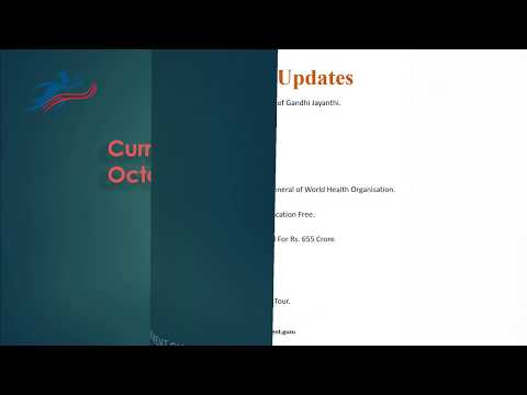 Current Affair 2017 - October 1st to October 8th 2017 Highlights