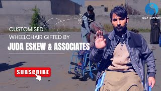 Customised Wheelchair Gifted by Juda Eskew and Associates | Niaz Support | Pakistan