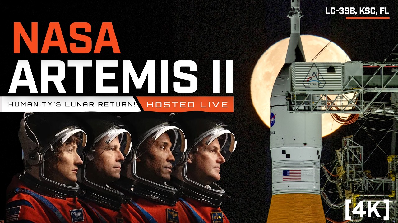 [4K] Watch NASA Send Humans To The Moon LIVE!!! #Artemis2