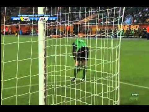 USWNT Sweden 2011 Women's World Cup Group C First Half Full Game USA ESPN