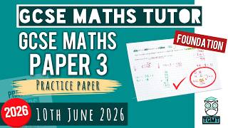 GCSE Maths Foundation "Best Guess" Paper 3 | 10th June 2026 | TGMT
