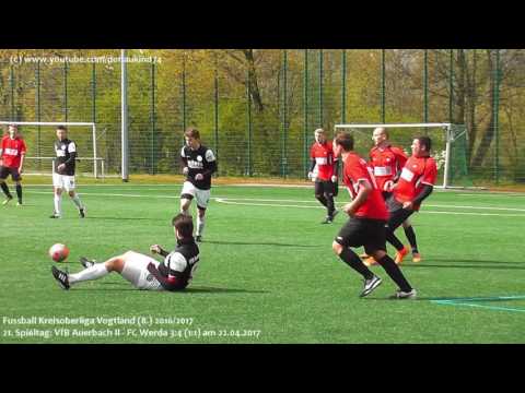 VfB Auerbach II - FC Werda 3:4 (1:1), Kreisoberliga Vogtland (8.) 2016-2017 am 22.04.2017