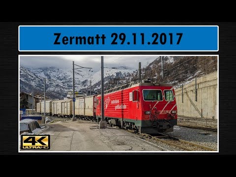 Züge Zermatt 29.11.2017 4K