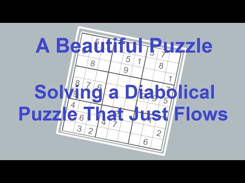 Sudoku Primer 178 - A Beautiful Sudoku Puzzle - Numbers Fell Into Place