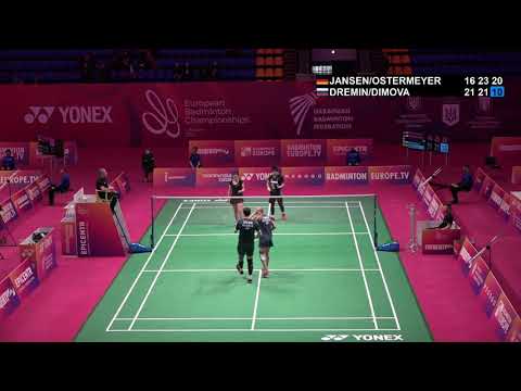Match point -Jones R. JANSEN/ Kilasu OSTERMEYER vs Evgenij DREMIN/ Evgenia DIMOVA- XD R32 #EBC21​​​​