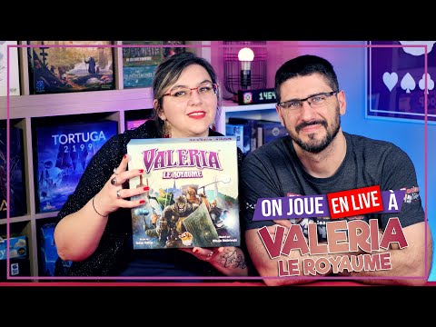 [Règles & Partie] VALERIA LE ROYAUME chez Lucky Duck Games | 2 Joueurs | VOD Live