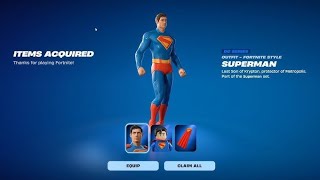 Fortnite Superman Early Gameplay