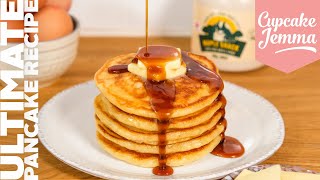 How to Make Super Fluffy American Style Pancakes! | Cupcake Jemma