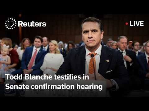 Video Thumbnail: LIVE: Blanche testifies in Senate confirmation hearing