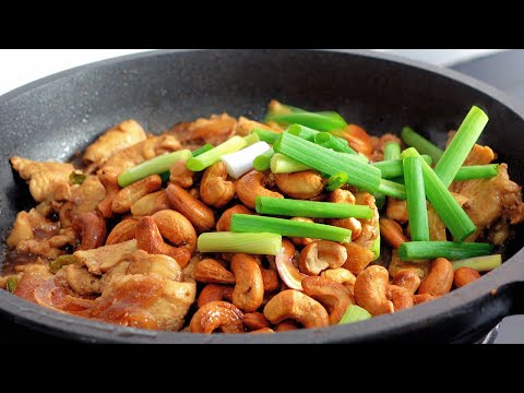 Cashew nut chicken Dinner in a Pan❗ It's so delicious that I cook it almost every day