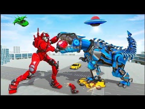 Police Dino Robot Car Game 3d - Android Gameplay Part 2