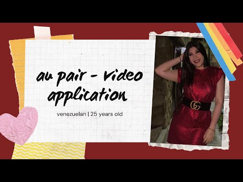 Venezuelan Au Pair, Jeniffer Homsani, 26 years old - EUR AUPAIR video application
