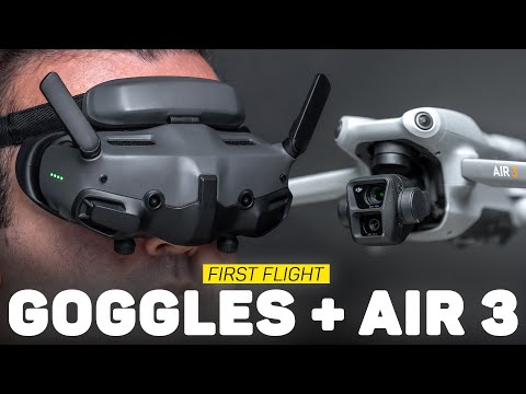 DJI Goggles 3 & DJI Air 3 First Flight With RC 2 - How Is This Helpful?