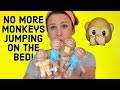 Five Little Monkeys Jumping On The Bed with action hand motions hand puppets