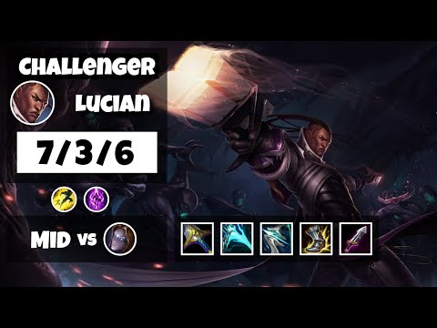 Lucian vs Orianna 11.6 Mid Lane Challenger Gameplay S11 (7/3/6) - BR