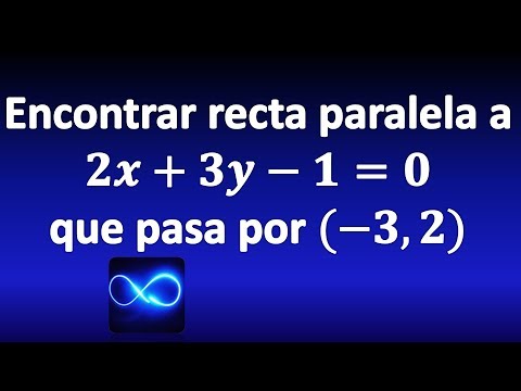 Encontrar ecuación de la recta paralela a otra (forma general y ordinaria)