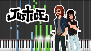 Justice - Randy [piano cover and synthesia tutorial]