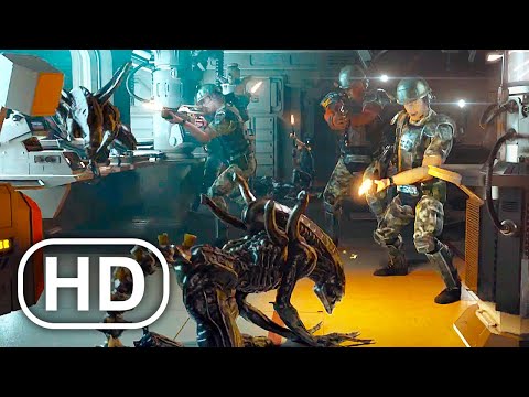 Aliens Destroy Entire Ship With Soldiers Scene 4K ULTRA HD