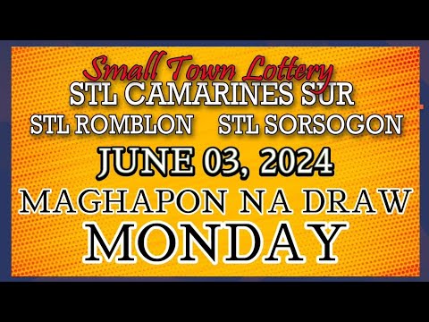 STL CAMARINES, STL ROMBLON , STL SORSOGON RESULT TODAY DRAW JUNE 03, 2024