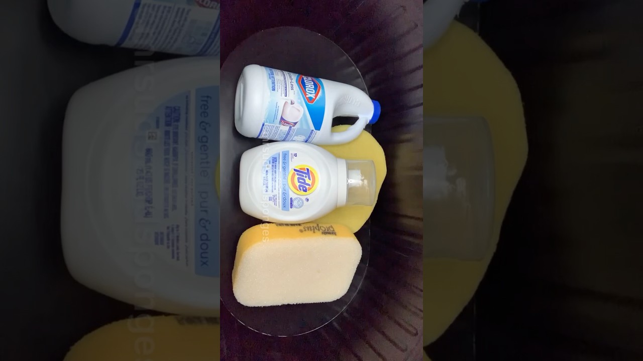 Watery Laundry Mix #asmrsponge