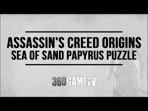 Assassins Creed Origins Sea of Sand Papyrus Puzzle - How to solve Sapi-Res Nome Papyrus Puzzle