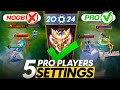 5 CONTROL SETTINGS PRO PLAYERS USES