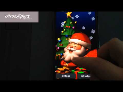 Smiling Santa 3D LiveWallpaper Video